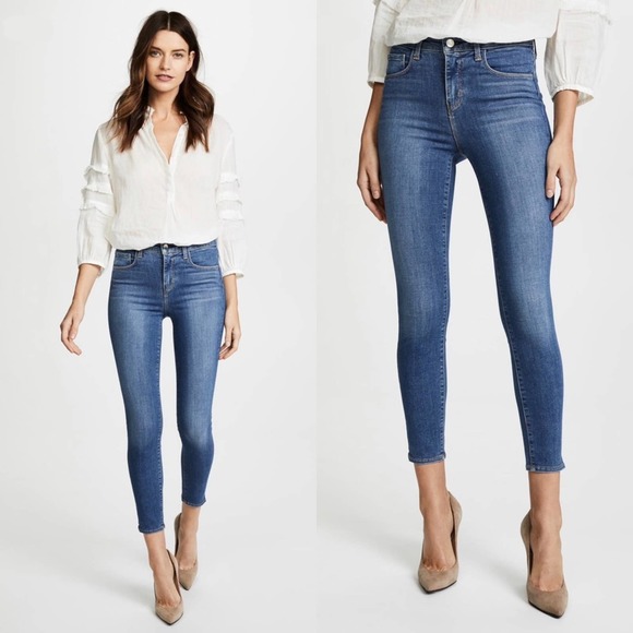 L'AGENCE Denim - L'Agence Margot Ankle Skinny Jeans in Light Vintage sz 25